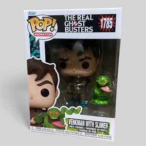 Funko POP! The Real Ghostbusters Peter Venkman with Slimer Figure #1785!